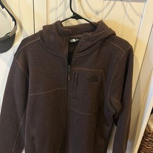 North Face Zip Up Fleece Hoodie Size L